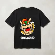 Camiseta Casual unissex de algodão macio com estampa de letras de desenho animado meia manga