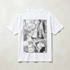 Camiseta masculina de algodão puro Anime japonês personagem cômico estampa gola redonda estilo Casual confortável