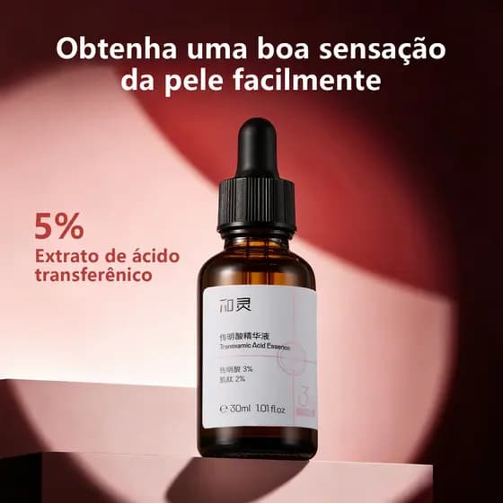 Essência de ácido tranexâmico reduz marcas de Acne iluminam até mesmo tom de pele essência reparadora