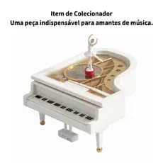 Caixa de música de Piano balé menina rotativa caixa de música enfeites de presente de feriado de aniversário