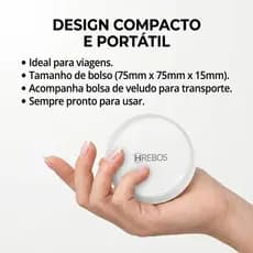 HREBOS Protetor Solar Detecção Espelho de Maquiagem Portátil LED Luz de Preenchimento Dupla Face Dobrável Espelho de Maq