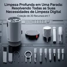 Kit de limpeza Digital 20 em 1, teclado de computador, fone de ouvido, tela de lente, ferramenta de limpeza multifuncion