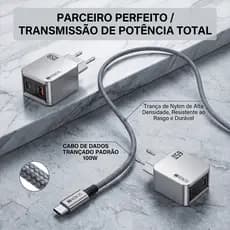 Porta única / porta dupla USB-A + Type-C Interface dupla PD QC Carga rápida Notebook para celular Cabeça de carregamento