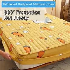 【Proteção Antiderrapante】Capa Protetora Para Colchão De Inverno Envoltório Completo/Espessura Aumentada/Ajuste Seguro