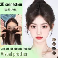 Extensão De Cabelo Com Franja 3D Natural Para De Bebê 3D/Volume 3D/Aparência