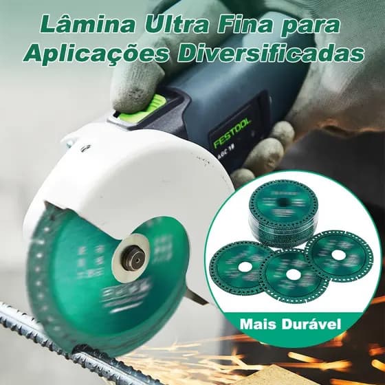 6 Em 1 Disco De Corte Com Diamante Lâmina De Serra Multifuncional 100mm Para Azulejo Cerâmico PVC