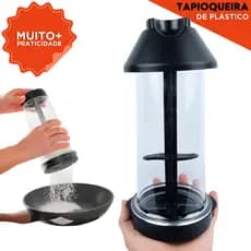 Tapioqueira 2 em 1 Prática – funil Peneira e Armazenador de Goma sem Sujeira na Cozinha tapioca