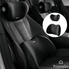 Conjunto Almofada Lombar e Cervical para Carro Memory Foam Conforto