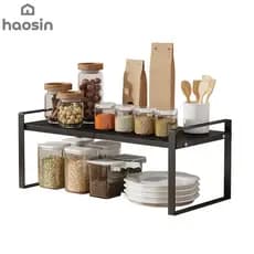 Haosin Prateleira De Cozinha Retrátil-Ajustável 35-65cm , Organizador Multiuso Para Usos Múltiplos