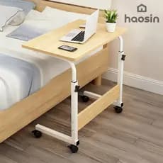 Mesa Multiuso Portátil para Notebook com Altura Ajustável e Rodinhas Adequado Para Camas e Sofás
