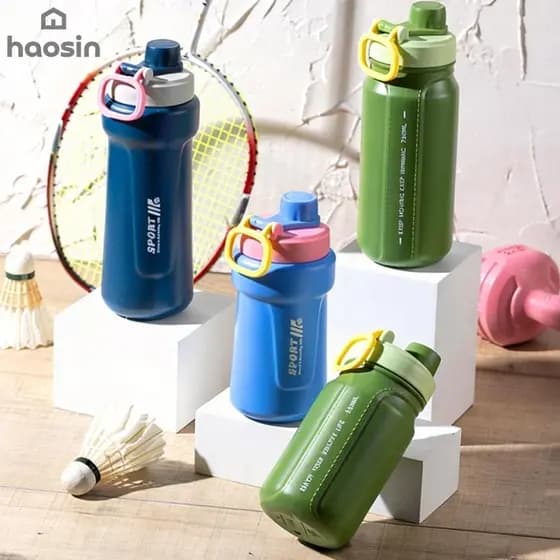 haosin 550/750 Ml  Garrafa Esportes Portátil Com  Duplo Adequada Para Academia