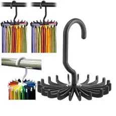 Cabide Multifuncional de 20 Garras para Gravatas e Lenços, Acessório de Armazenamento de Roupas, Economizador de Espaço,