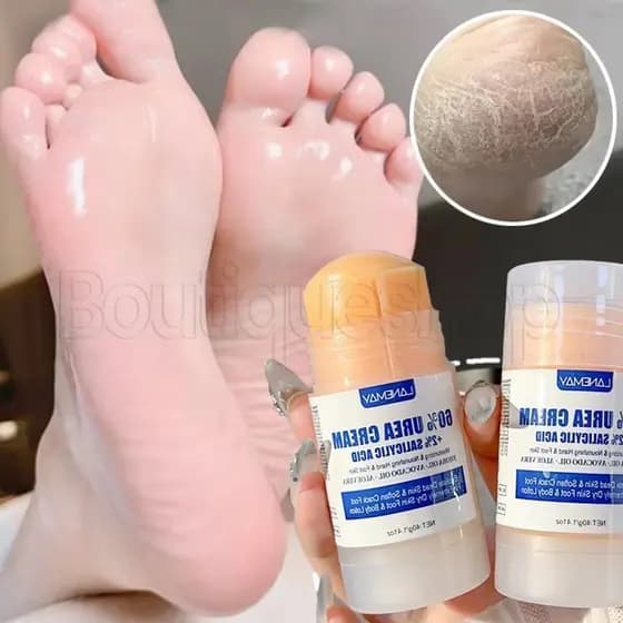 40g Creme para os Pés Super Hidratante com 60% de Ureia - Cuidado Nutritivo Profundo para Mãos e Pele Rachadas