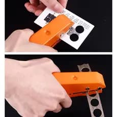 Alicate perfurador de bordas de papel com abertura ajustável de 8mm, cortador de cantos arredondados, perfurador de furo