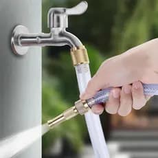 Bico de latão ajustável para uso pesado, utilizado para limpeza, lavagem e pulverização, com dois modos de rotação fácei