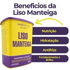Lisotarapia Manteiga Capilar 600g – Nutrição Fortalecimento e Reconstrução
