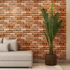 Papel de Parede Tijolos Adesivo de Parede Sala Lavável 3D Papel Adesivo de Parede Decoração 6 Metros