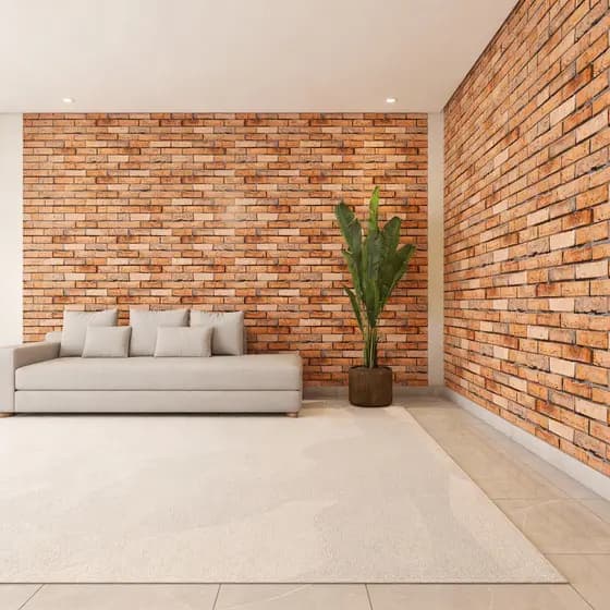 Papel de Parede Tijolos 12 Metro Adesivo de Parede Sala Lavável 3D Papel Adesivo de Parede Decoração