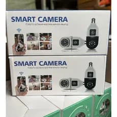 Câmera Lâmpada Lente Dupla APP IC Noturna HD Wifi Giratória câmera 360 grau wifi - Envio Imediato