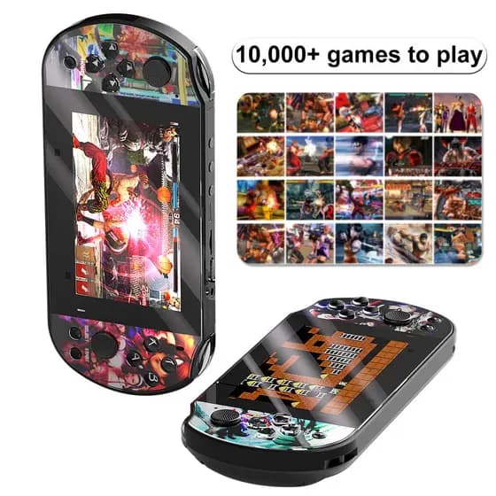 Console Mini Vídeo Game Portátil Q3 Com Jogos de PS1, Fliperamas e Muito Mais