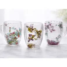 Xicara Caneca De Vidro Parede Dupla Cafe Coracao Luxo 250ml 350ml Borossilicato