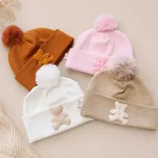 Touca / Gorro Ted Malha Macia que não Pinica Algodão