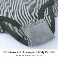 Extensor de Body Universal com 3 botões (Carter´s) kit com 3 Unidades