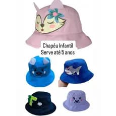 Chapéu Bucket Infantil Bichinhos para Crianças até 5 anos