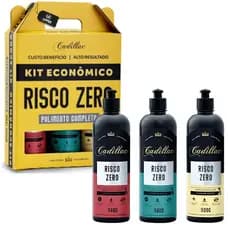 KIT 3 RISCO ZERO CADILLAC POLIMENTO AUTOMOTIVO REMOVEDOR DE RISCOS E ARRANHÕES 500g