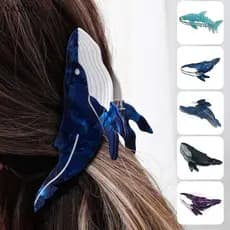 Capture Moda Garra De Cabelo Clipe Adorável Baleia Acetato Criativo HairClip Para Mulheres Acessórios O Cabeça Vestindo