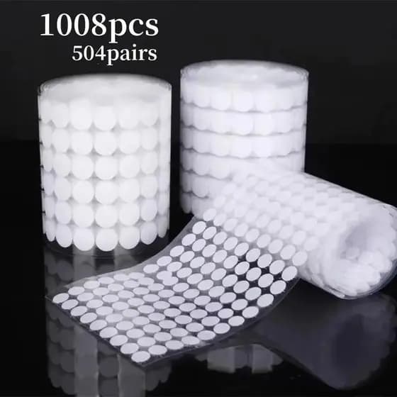 KIT 504 pares 1,5CM Adesivo Pontos De Velcro círculo redondo bolinha dupla face papelaria pedagógico