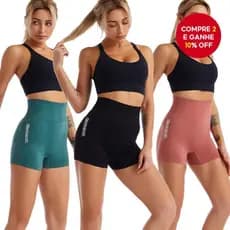 Calça Legging Elástica Feminina Com Cintura Alta Para Treino De Ioga