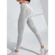 Calças de Fitness de Yoga sem costura cintura alta Hip-Lifting calças magras correndo ciclismo segmento treinamento