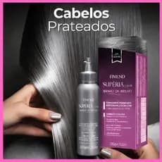 Banho De Brilho Amend Superia Color Prata Sem Amonia 100G