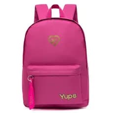 Mochila Juvenil Resistente Feminina Faculdade Rosa Yupe