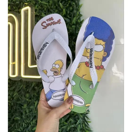 Chinelo Masculino adulto / Simpsons - estampa divertida - estampa verão - infanto juvenil