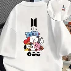 Camisa Feminina Bts Arirang Icons K-pop Estilo Musical Tendência Moderno Casual 1005 Algodão World Tour Brasil