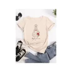 Camisa Católica Nossa Senhora Aparecida Linda Traços Camiseta Unissex Rogai por Nós Moderna Elegante