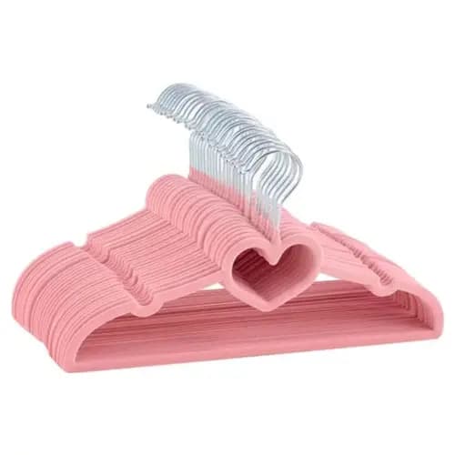 Kit 25 Cabide Infantil Antideslizante Ultrafinos de Veludo