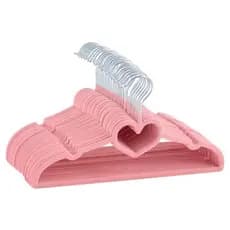 Kit 25 Cabide Infantil Antideslizante Ultrafinos de Veludo