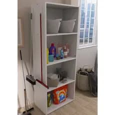 Estante Livreiro Organizador com Prateleiras para Sala Quarto e Escritório 2 Módulos
