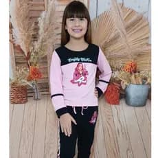Conjunto Infantil Menina Moletom Emily Vick Inverno Calça E Casaco Blogueirinha Oferta Premium