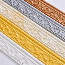 HIG 2.3m/Rolo 3D Auto-Adesivo Linhas De Guarnição De Parede De Vinil Rodapé Borda DIY Decoração Do Quarto Doméstico À Pr