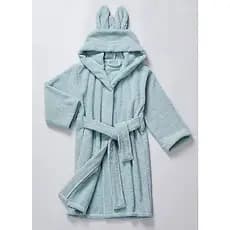 Roupão Infantil 100% Algodão Felpudo, Roupa de Banho Coelho com Capuz Quente Absorvente para Meninos