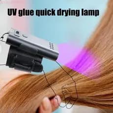 Judeu Portátil Extensão Do Cabelo Lâmpada Cura V Luz Extensões Kit Máquina Peruca Rápida