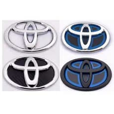 Para Logotipo TOYOTA Emblema Dianteiro Traseiro Adesivo De Volante Corolla Camry VIOS INNOVA Avanza RAV4 Sienna Avensis