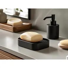 Suporte para Sabonete Porta Saboneteira De Banheiro Casa Moderno Resistente Organizador de Bancada