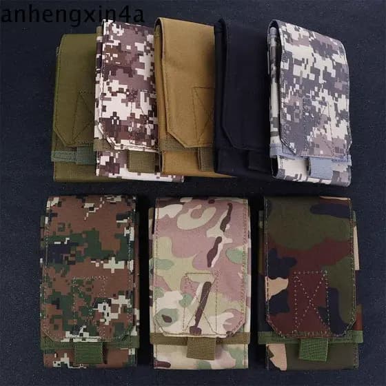ANHENGXIN Bolsa De Cinto Para Atividades Ao Ar Livre , Ferramenta EDC , À Prova D'água , Cintura De Nylon Camuflada , Zí