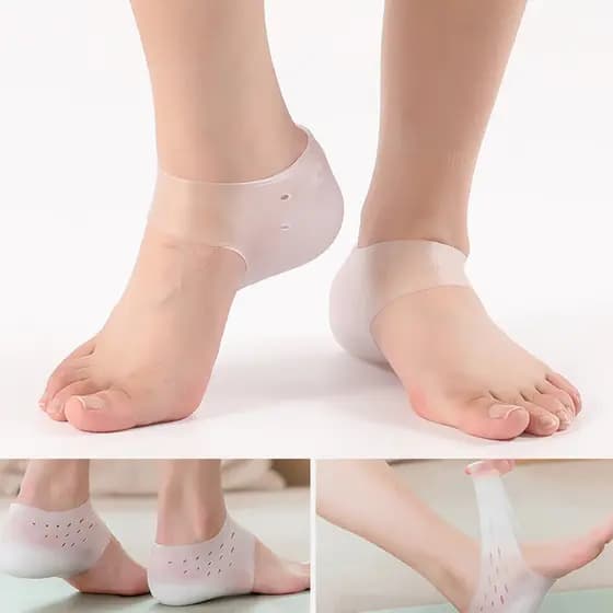 Prático Silicone Pés Cuidados Meias Hidratante Gel Calcanhar Finas Com Buraco Rachado Pé Protetores De A Pele Capa