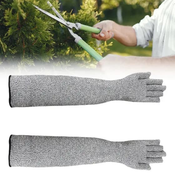 1 Par Prático HPPE Resistente Ao Corte Anti-Punctura Proteção De Trabalho Braço Manga Capa Luvas De Segurança